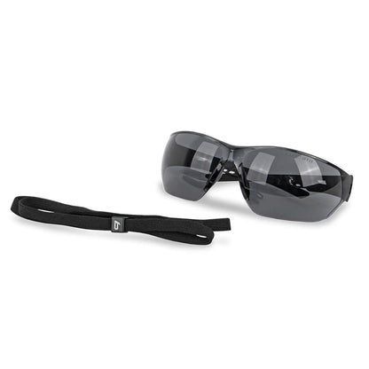 Bolle NESS tactical glasses with black frames and tinted lenses