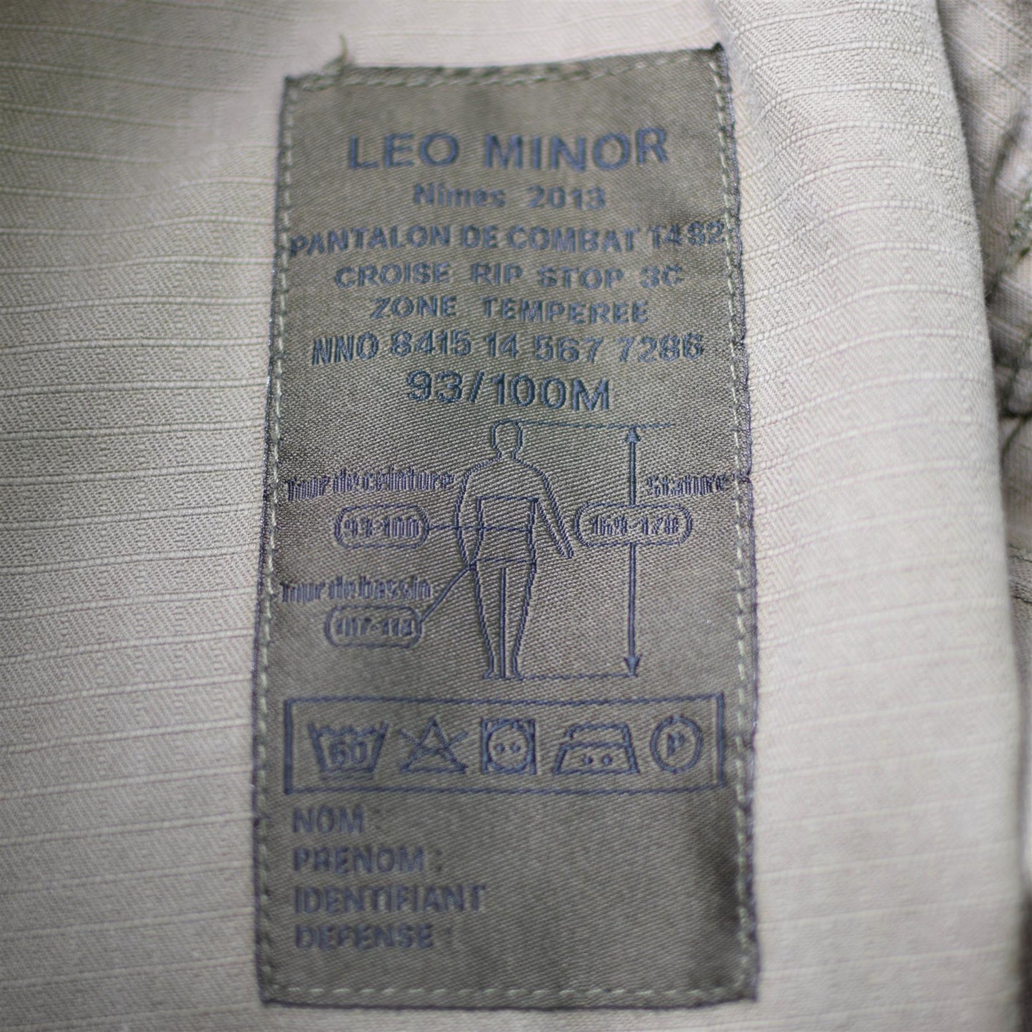 French army tactical pants Felin CCE printing